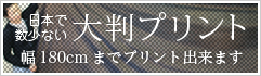 日本で数少ない 大判プリント 幅180cmまでプリント出来ます